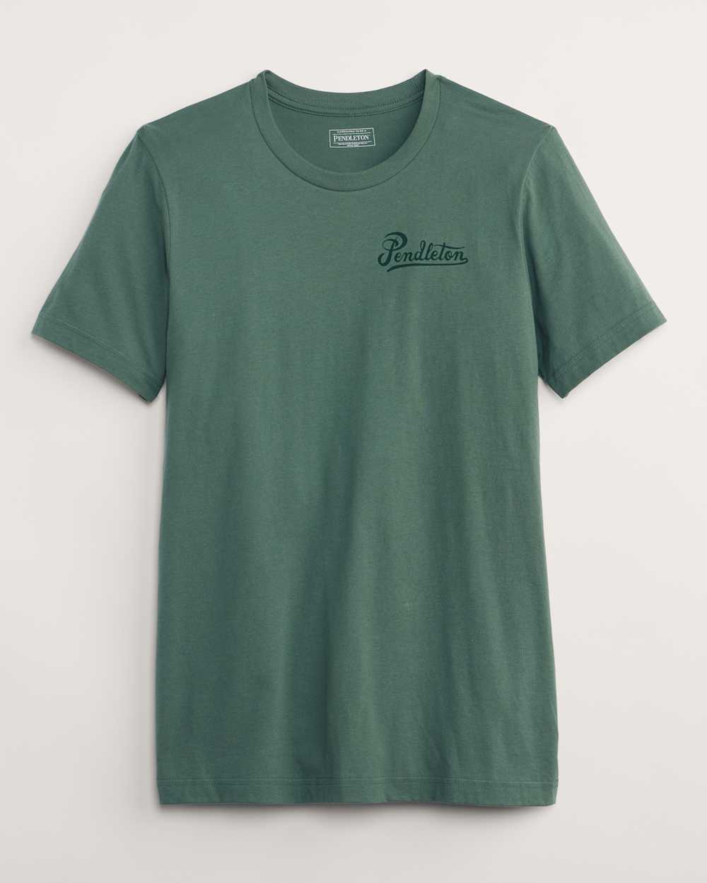 ALTERNATE VIEW OF MEN'S MOUNTAIN PASS GRAPHIC TEE IN PINE/FOREST image number 2