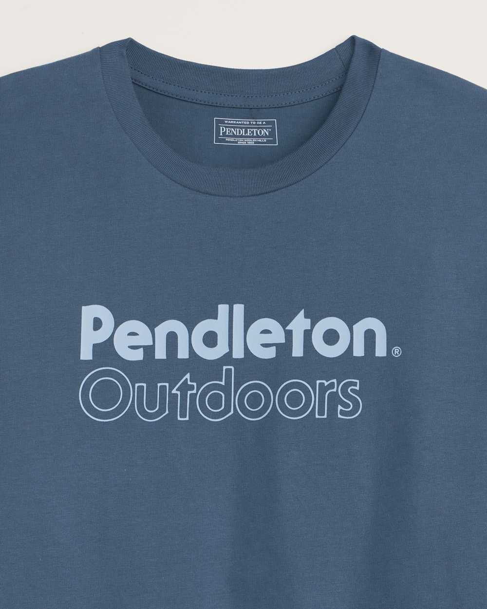 ALTERNATE VIEW OF MEN'S PENDLETON OUTDOORS GRAPHIC TEE IN PETROL/LIGHT BLUE image number 2