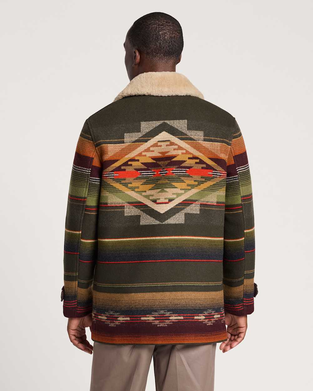 ALTERNATE VIEW OF MEN'S TUMALO RIDGE DAYTON WOOL COAT IN OLIVE MULTI image number 2