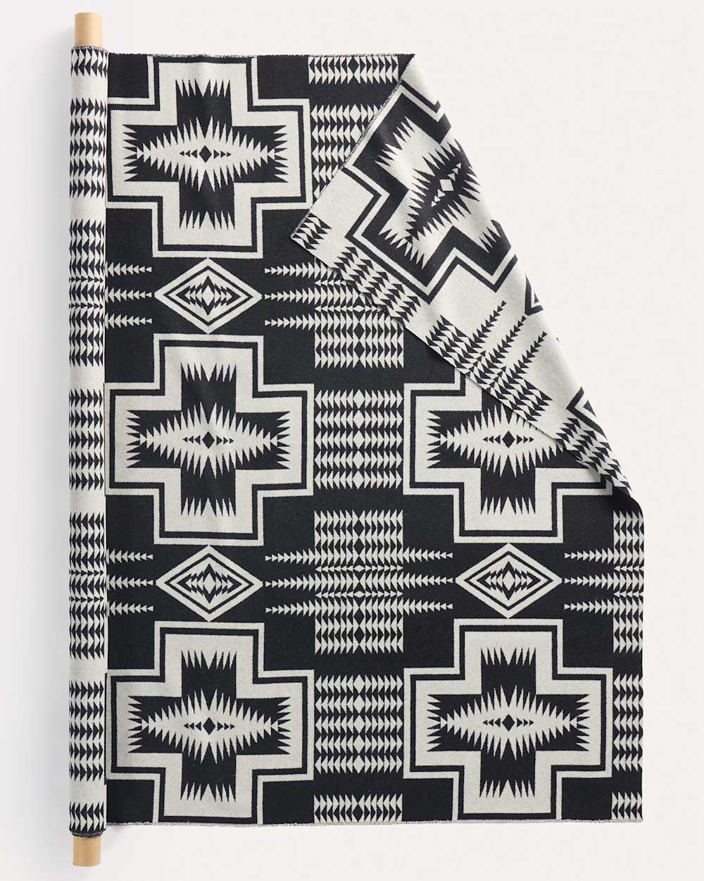 HARDING HEAVYWEIGHT JACQUARD FABRIC IN BLACK/IVORY HARDING image number 1