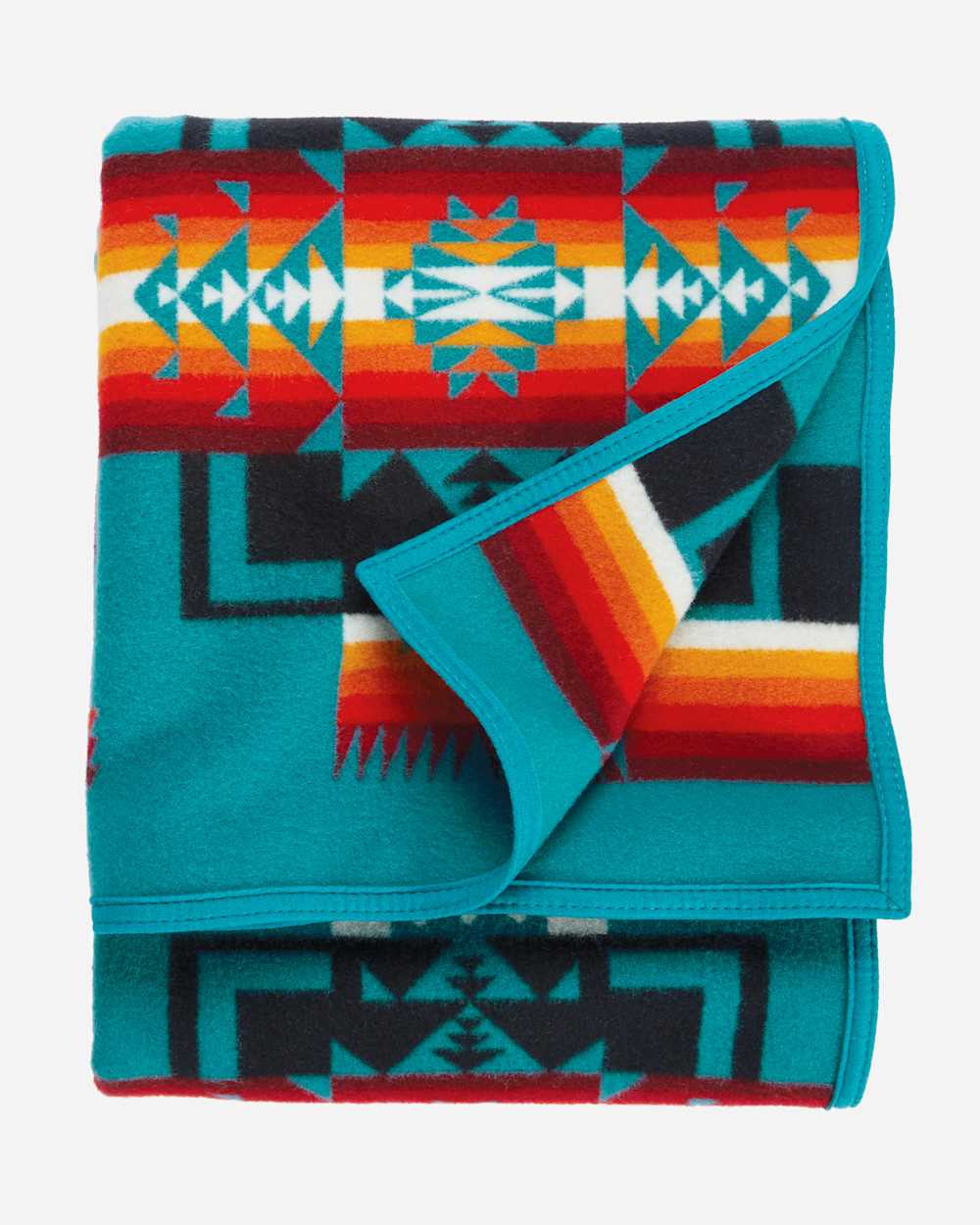 ALTERNATE VIEW OF CHIEF JOSEPH BLANKET IN TURQUOISE image number 3