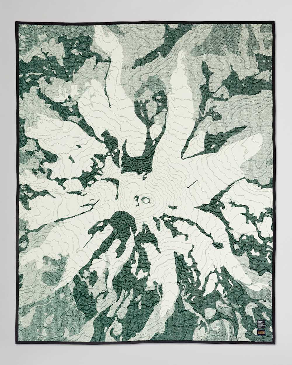 MT. RAINIER GEOLOGICAL BLANKET IN GREEN image number 1