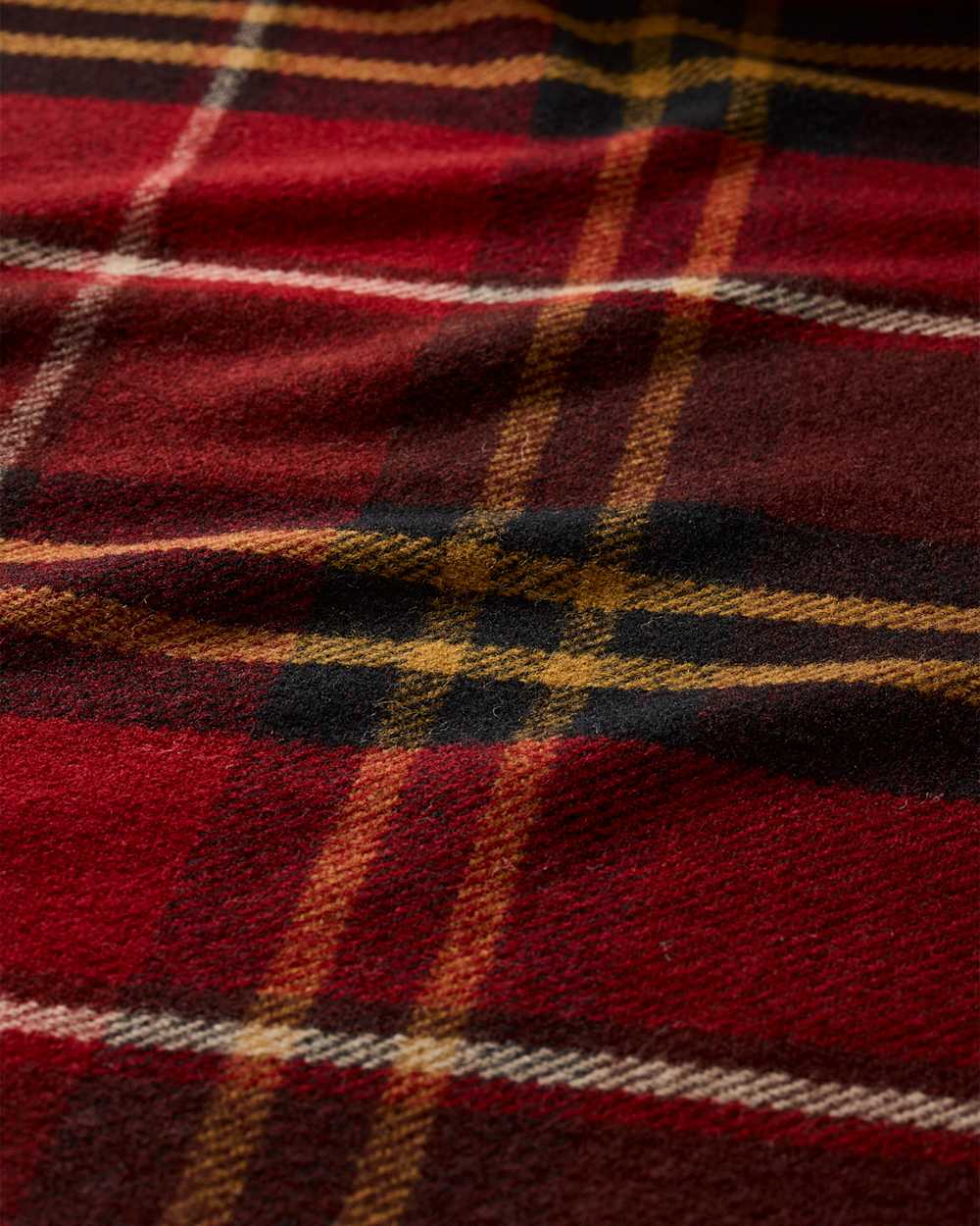 ALTERNATE VIEW OF ECO-WISE WOOL PLAID/STRIPE BLANKET IN LODGE PLAID image number 4