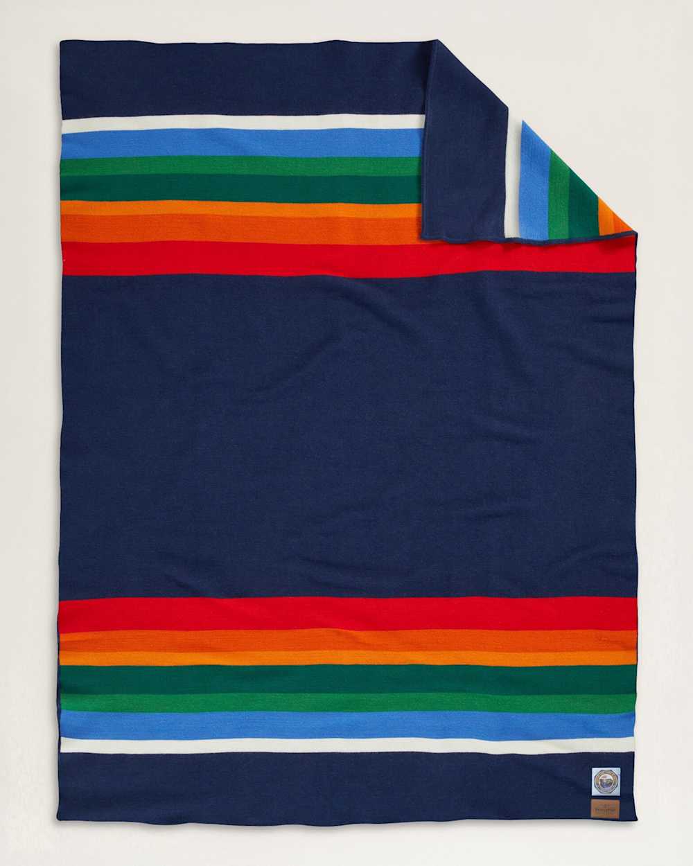 CRATER LAKE NATIONAL PARK THROW WITH CARRIER IN NAVY image number 1