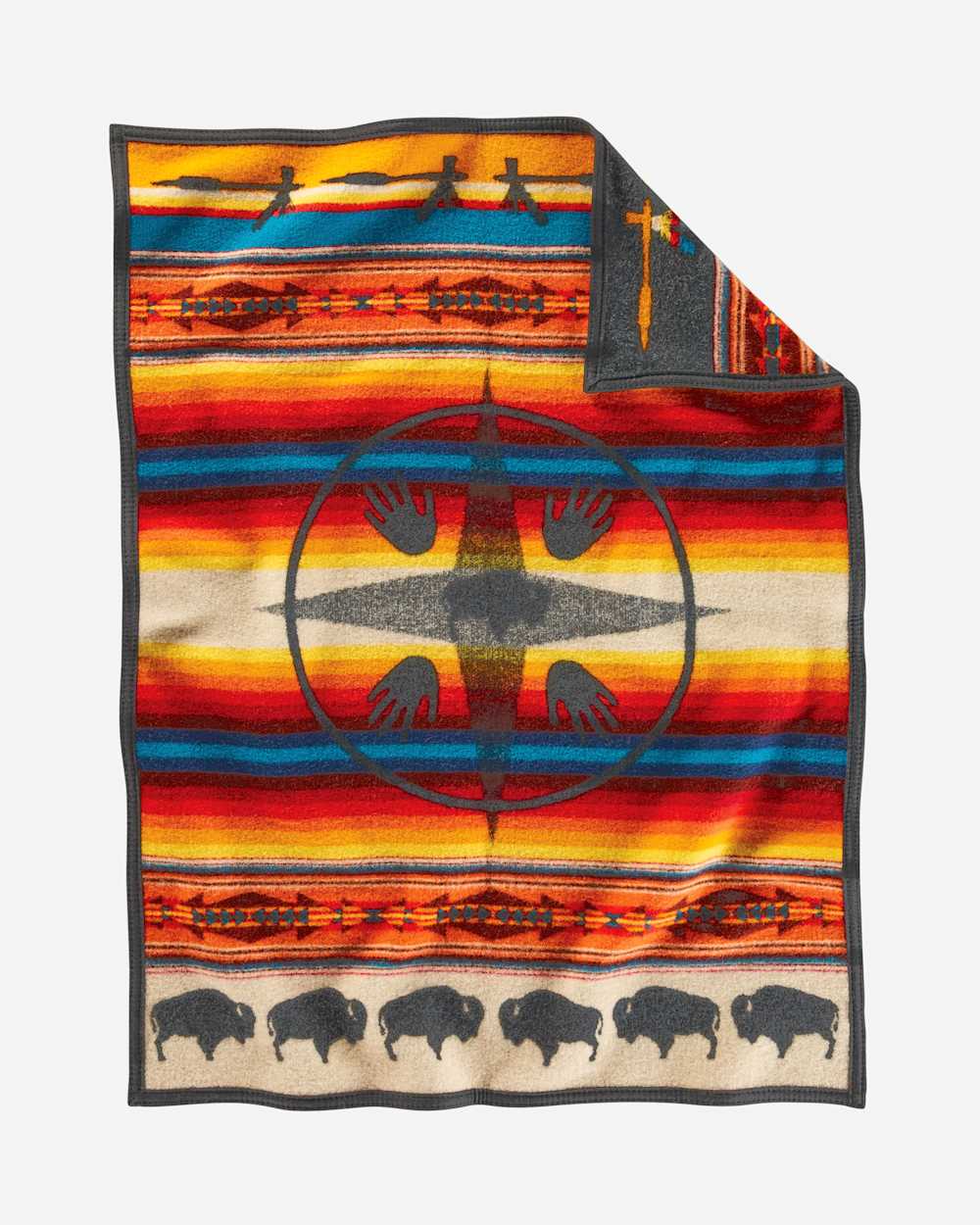 ADDITIONAL VIEW OF BIG MEDICINE CRIB BLANKET IN OXFORD image number 2