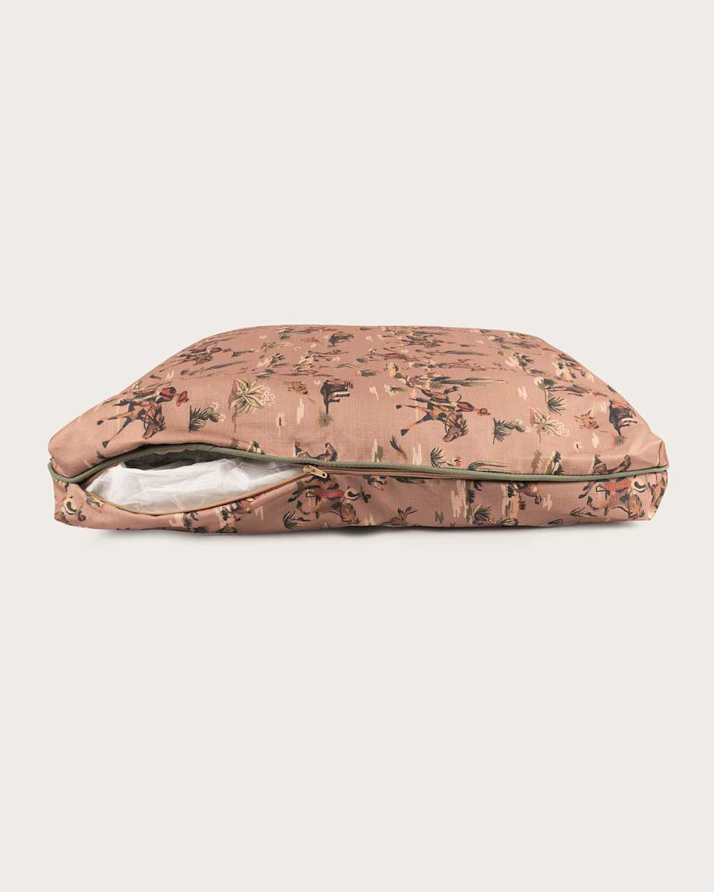 COWBOY PLAINS ALL SEASON PET BED - NAPPER IN TAN COWBOY PLAINS image number 5