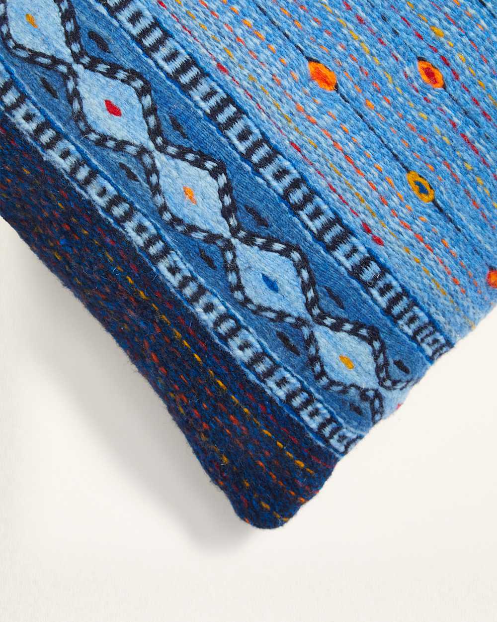 ALTERNATE VIEW OF BLUE OCEAN LUMBAR PILLOW IN BLUE image number 2