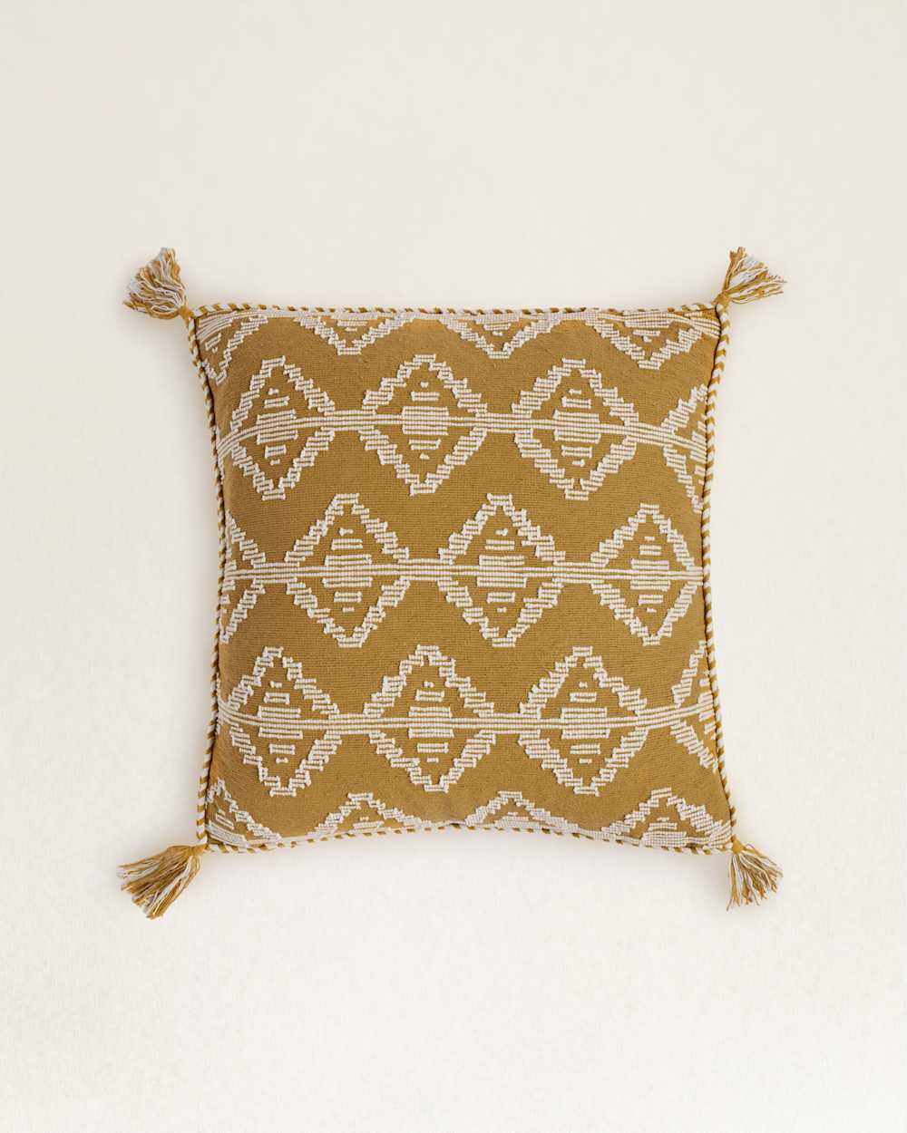 SADDLEBROOK PILLOW IN GOLD/IVORY image number 1