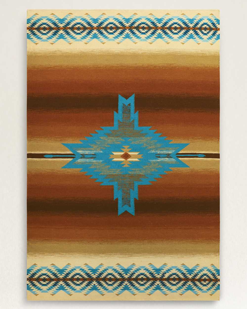 PAGOSA SPRINGS RUG IN RUST/TURQUOISE image number 1