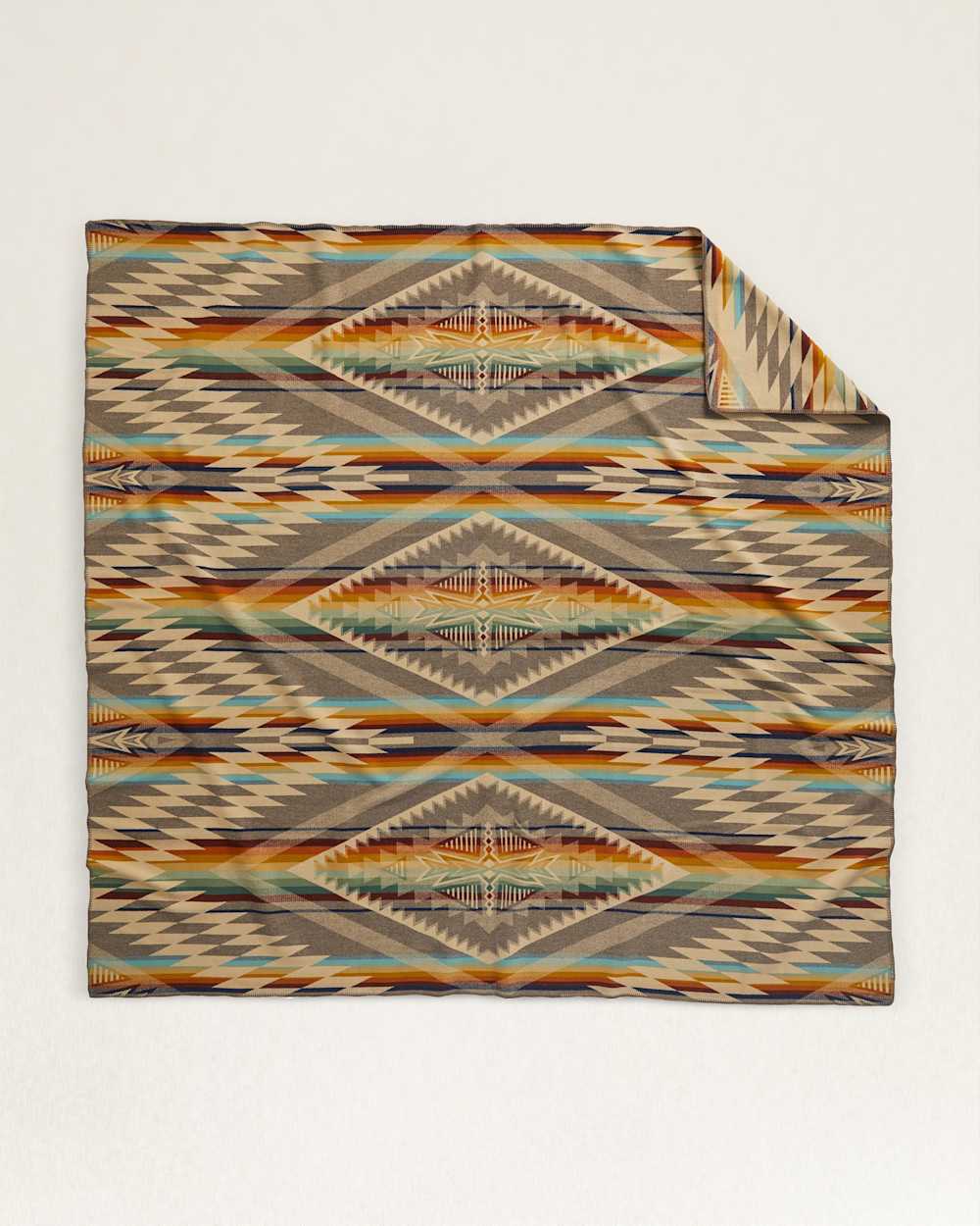 ALTERNATE VIEW OF SUMMERLAND BLANKET IN TAUPE MULTI image number 2