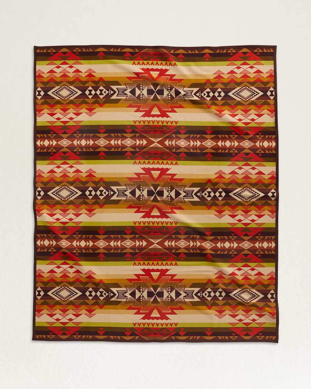 ALTERNATE VIEW OF LIMITED EDITION HIGHLAND PEAK BLANKET IN RED CHILI image number 2