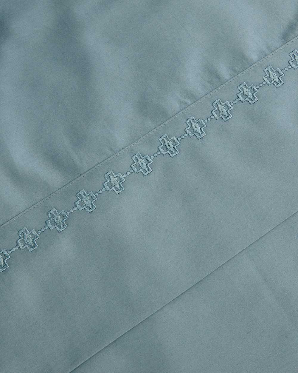 ALTERNATE VIEW OF HARDING EMBROIDERED SHEET SET IN SILVER BLUE image number 3