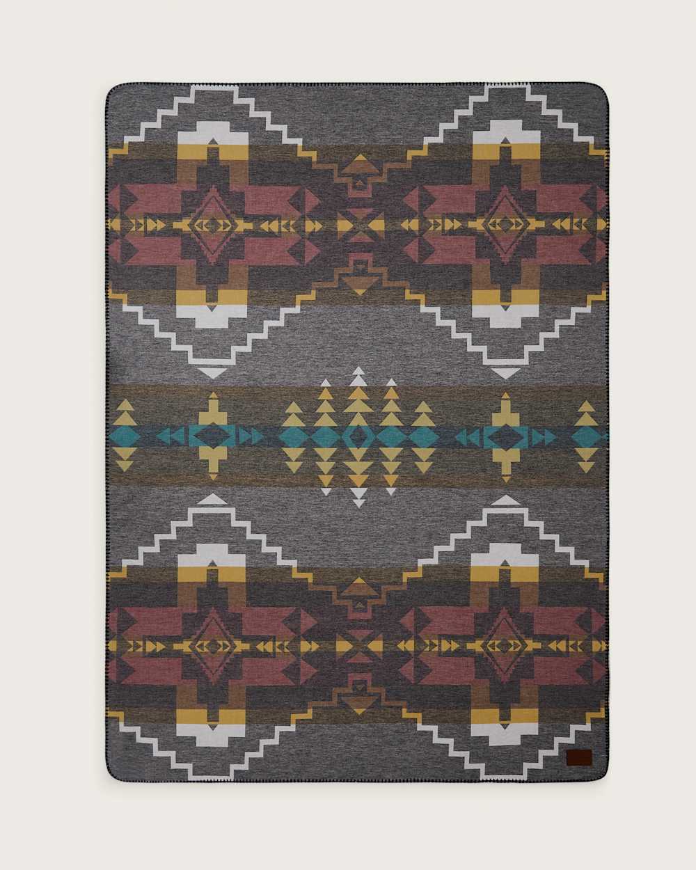 ALTERNATE VIEW OF FOUR CORNERS SHERPA THROW IN BLACK MULTI image number 2