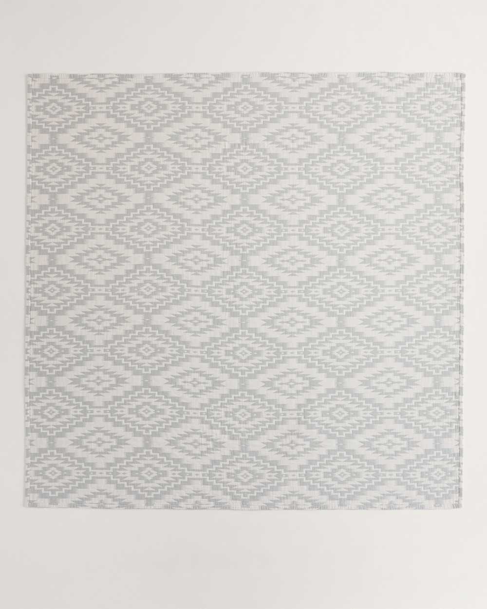 MESILLA COTTON MATELASSE COVERLET IN BLUE/IVORY image number 1