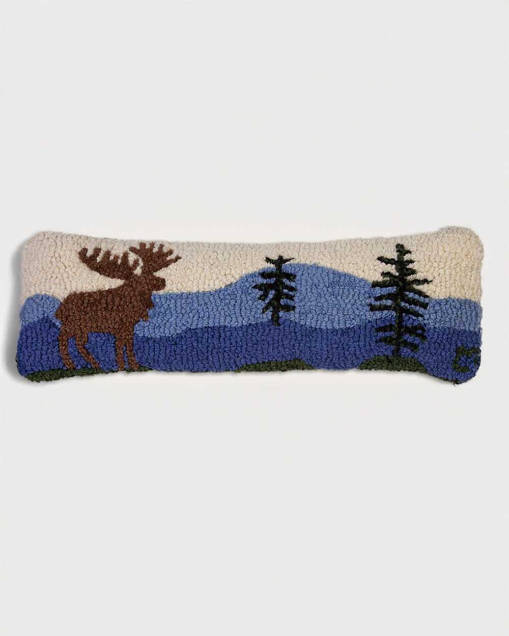 MOUNTAIN MOOSE HOOKED LUMBAR PILLOW IN MULTI image number 1