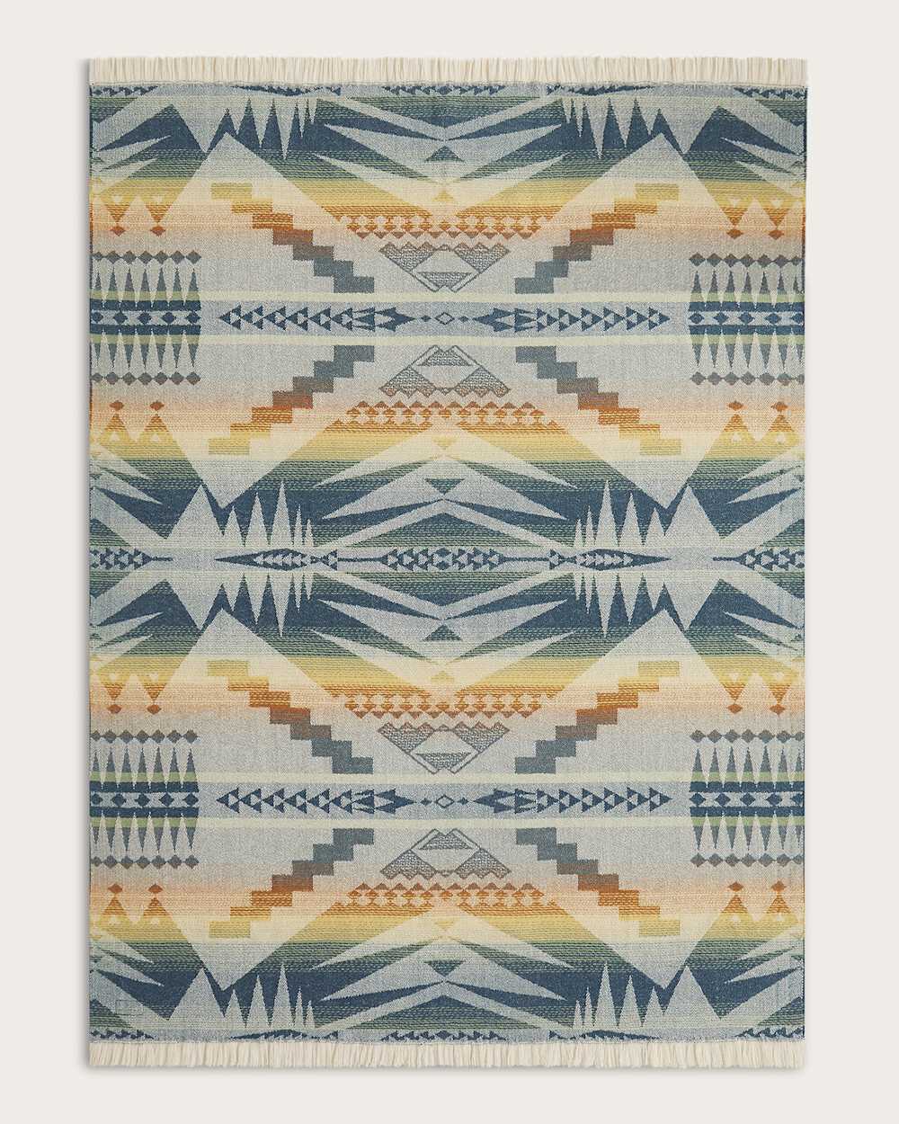 ALTERNATE VIEW OF MYSTIC LAKE FRINGE THROW IN MYSTIC LAKE image number 3