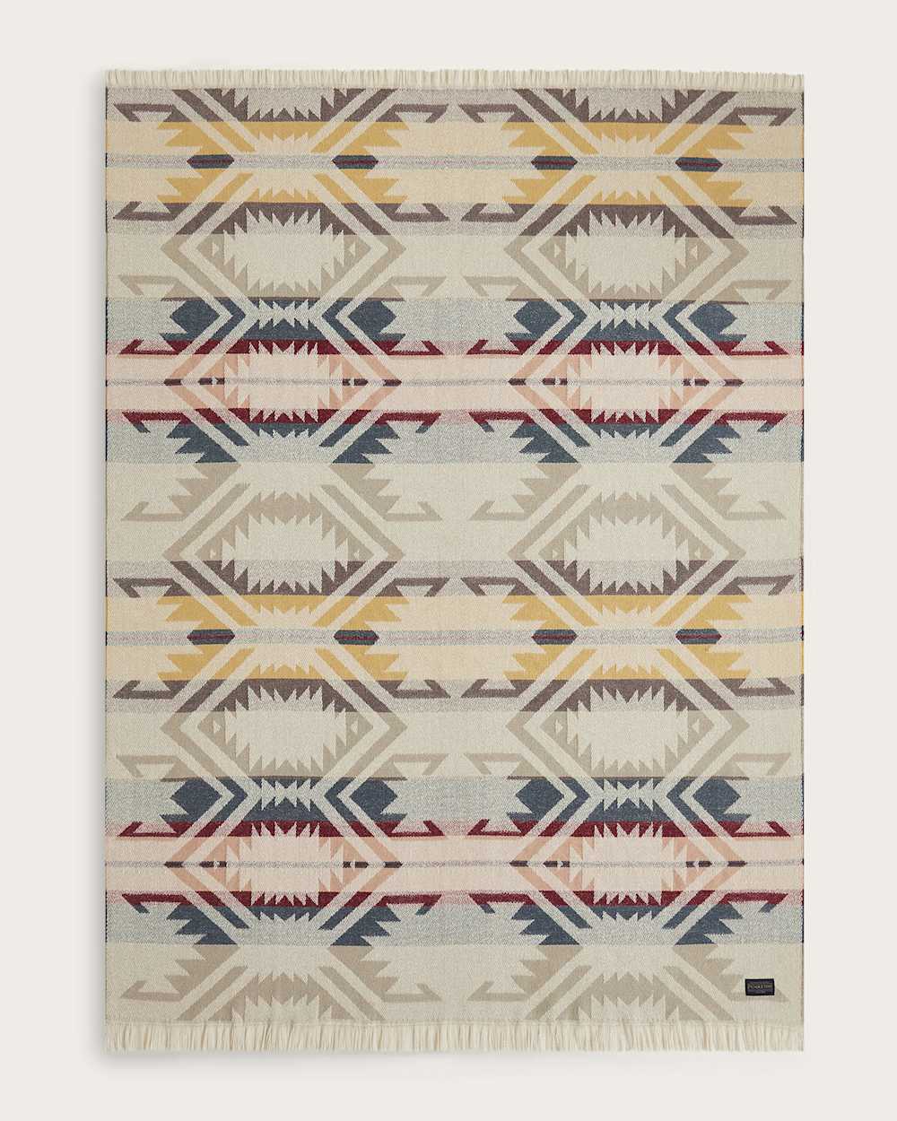 WHITE SANDS FRINGE THROW IN WHITE SANDS image number 1