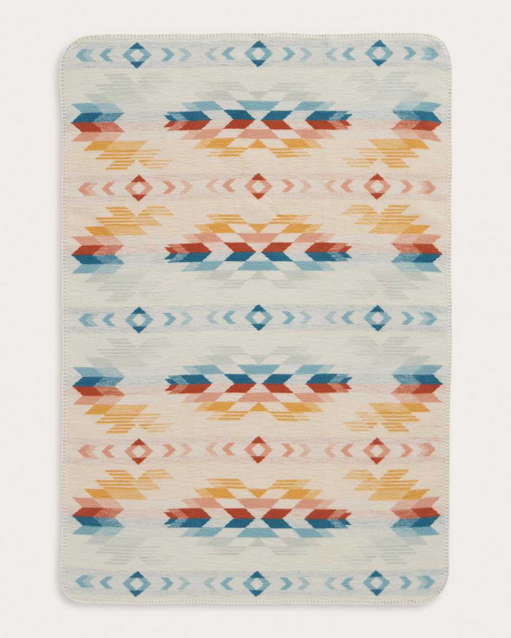 ALTERNATE VIEW OF WYETH FALLS ORGANIC COTTON BABY BLANKET IN IVORY MULTI image number 3