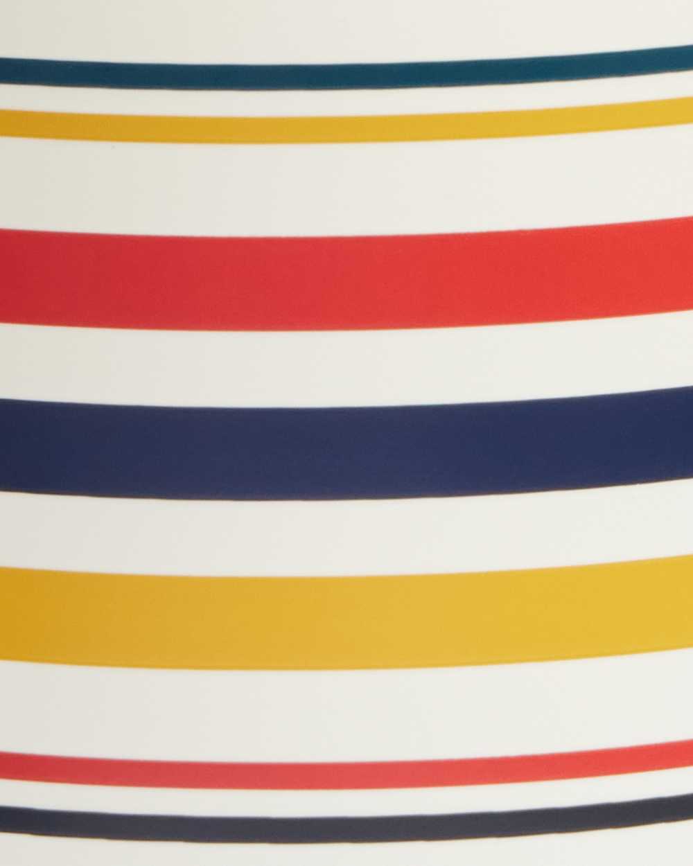 ALTERNATE VIEW OF PARK STRIPE 15 OZ CAMP MUG IN WHITE MULTI image number 2