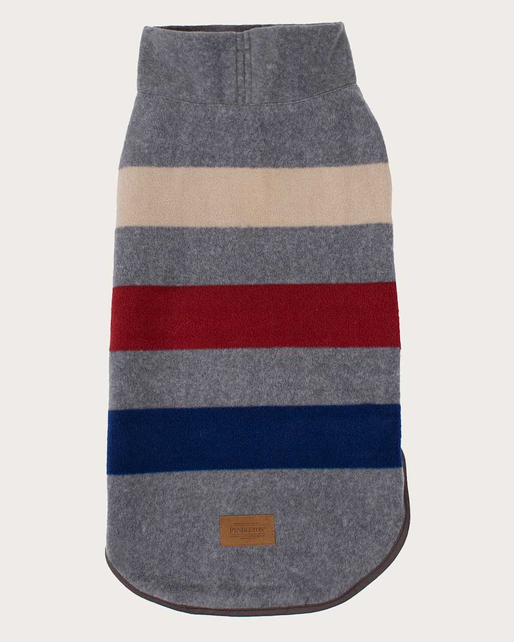 CABIN STRIPE PET VEST IN GREY MULTI image number 1