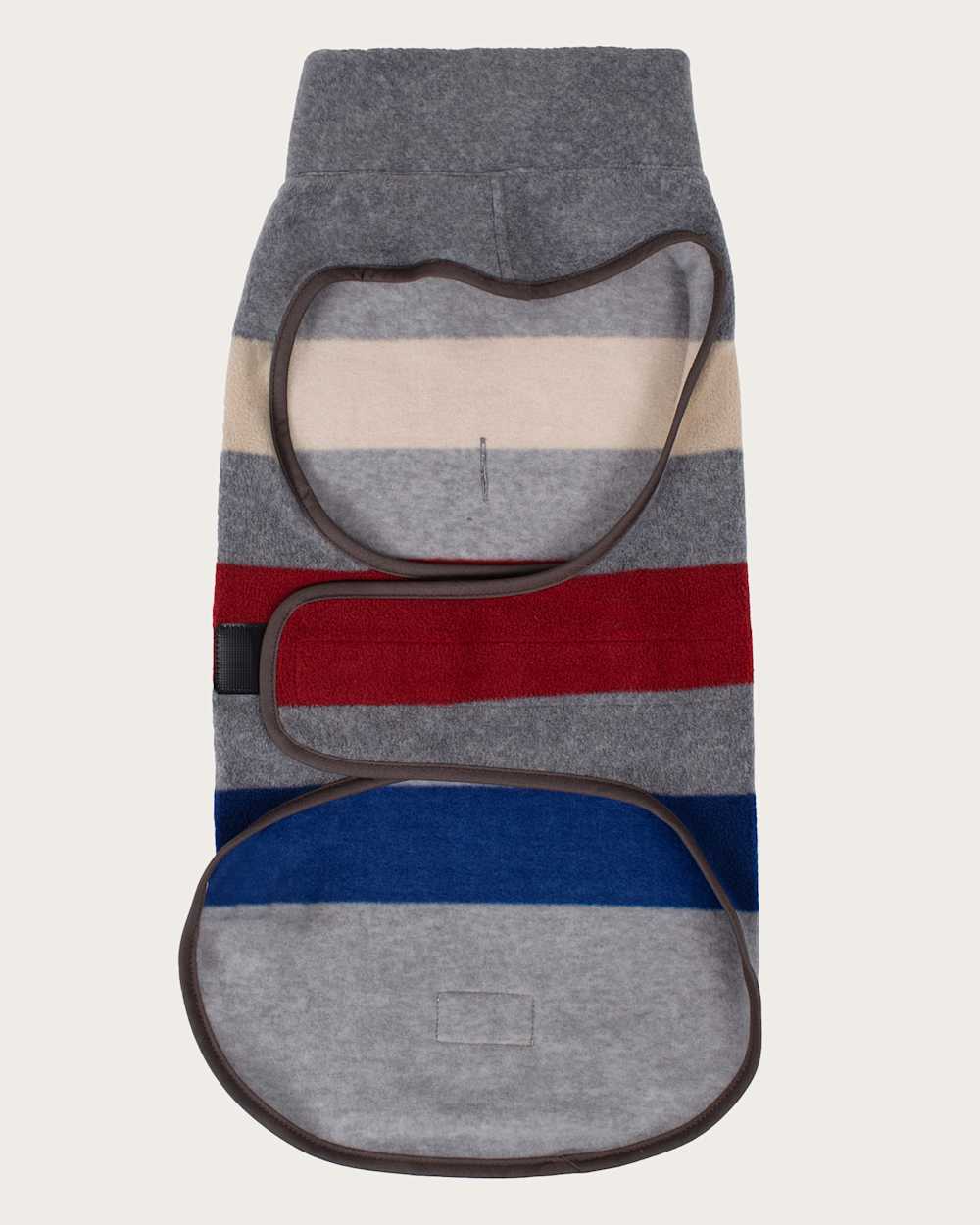 ALTERNATE VIEW OF CABIN STRIPE PET VEST IN GREY MULTI image number 2