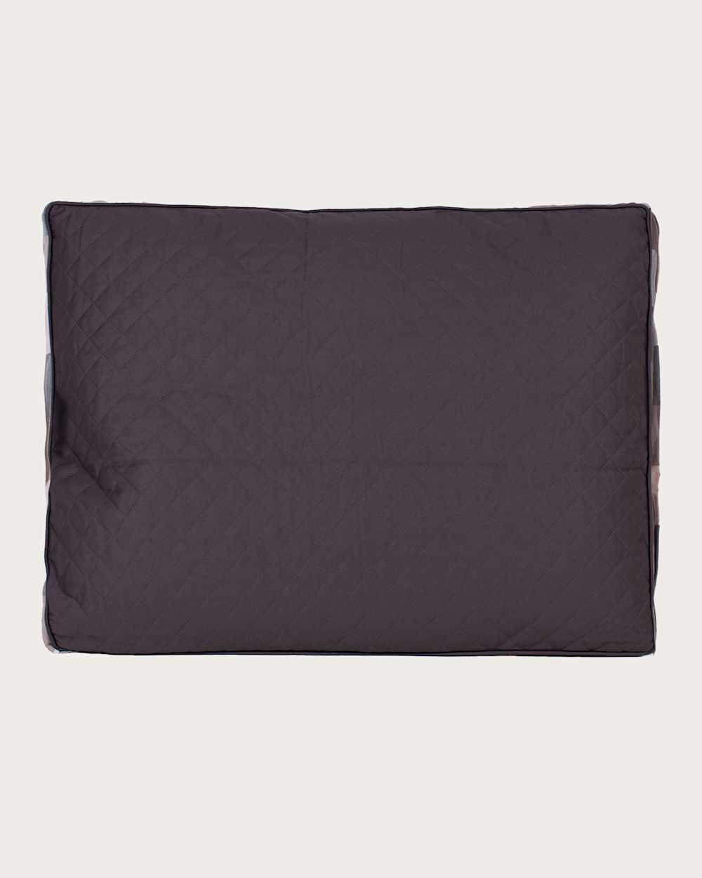 ALTERNATE VIEW OF BLOCK PLAID PET BED - NAPPER IN TAN/BLACK image number 5