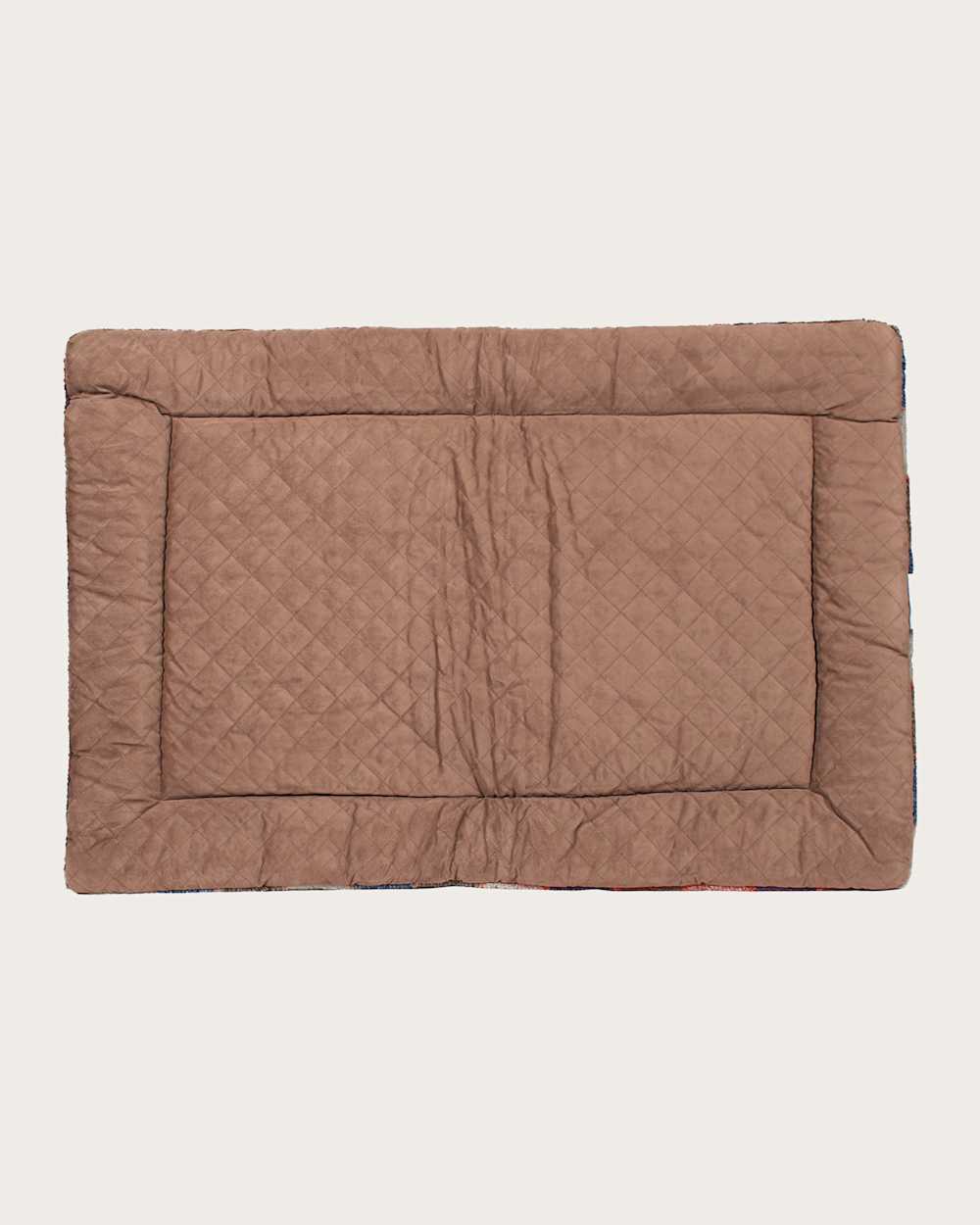 ALTERNATE VIEW OF MOUNTAIN PLAID PET BED - COMFORT CUSHION IN BLUE/TAN image number 5