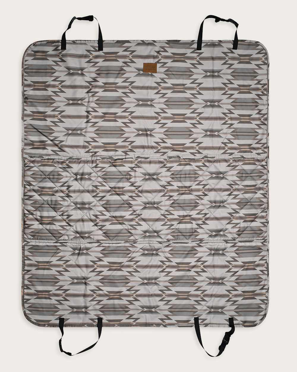 ALTERNATE VIEW OF WYETH TRAIL PET TRAVEL CAR HAMMOCK IN BEIGE TONAL image number 2
