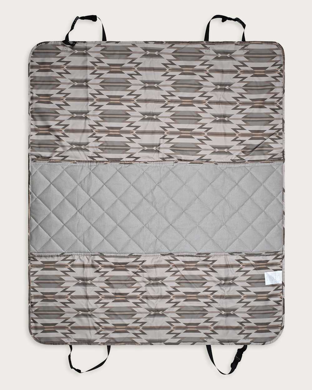 ALTERNATE VIEW OF WYETH TRAIL PET TRAVEL CAR HAMMOCK IN BEIGE TONAL image number 3