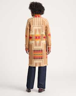 ALTERNATE VIEW OF WOMEN'S HARDING ARCHIVE BLANKET COAT IN TAN HARDING image number 2