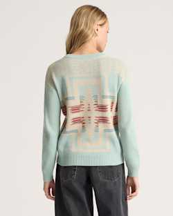 ALTERNATE VIEW OF WOMEN'S MONTERA COTTON SWEATER IN SEAFOAM HARDING image number 2