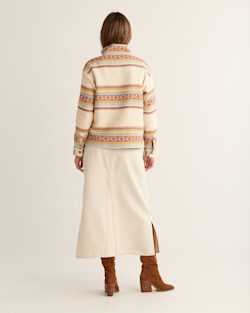 ALTERNATE VIEW OF WOMEN'S DOUBLESOFT HALF-ZIP PULLOVER IN IVORY MULTI image number 3
