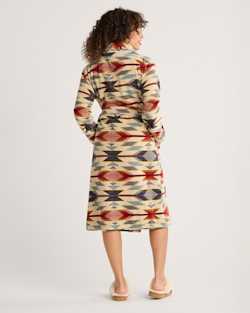 ALTERNATE VIEW OF WOMEN'S WYETH TRAIL COTTON TERRY VELOUR ROBE IN OATMEAL image number 2