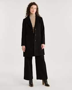 WOMEN'S LOMBARD WOOL WALKER COAT IN BLACK image number 1