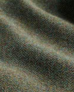 ALTERNATE VIEW OF WOMEN'S DAVIS HERRINGBONE WOOL BLAZER IN GREEN/SHALE MIX image number 7