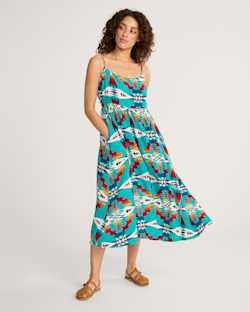 TUCSON STRAPPY MAXI DRESS IN TURQUOISE image number 1