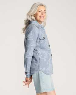 ALTERNATE VIEW OF RODEO COTTON SHIRT JACKET IN STORMY BLUE image number 3