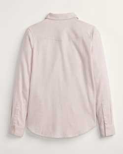 ALTERNATE VIEW OF COTTON FLANNEL RELAXED SHIRT IN SOFT ROSE image number 2
