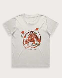 WOMEN'S HORSE GRAPHIC TEE IN BONE image number 1