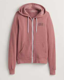 HARDING GRAPHIC ZIP HOODIE IN HEATHER MAUVE image number 1