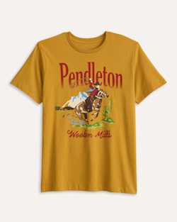 WOMEN'S WESTERN GRAPHIC TEE IN OLD GOLD image number 1