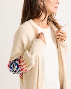 ALTERNATE VIEW OF WOMEN'S SIERRA SPRINGS COTTON CARDIGAN IN NATURAL CHIEF JOSPEH image number 4