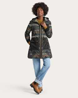 WOMEN'S POWDER RIVER RIPSTOP ANORAK IN BLACK SILVERBARK image number 1