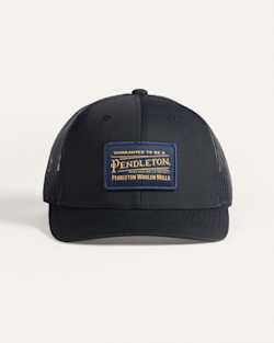 ALTERNATE VIEW OF CLASSIC PATCH TRUCKER HAT IN BLACK image number 3