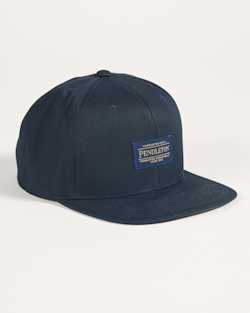 ALTERNATE VIEW OF LOGO FLAT BRIM HAT IN BLACK image number 1