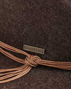 ALTERNATE VIEW OF CASSANDRA WOOL FELT HAT IN HEATHER BROWN image number 3