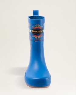 ALTERNATE VIEW OF KIDS PILOT ROCK RAIN BOOTS IN BLUE image number 4