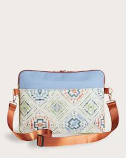 ALTERNATE VIEW OF HARDING BEACH CANOPY CANVAS LAPTOP CASE IN BLUE MULTI image number 2