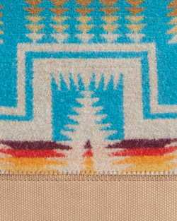 ALTERNATE VIEW OF HARDING CITY ZIP TOTE IN TURQUOISE image number 3