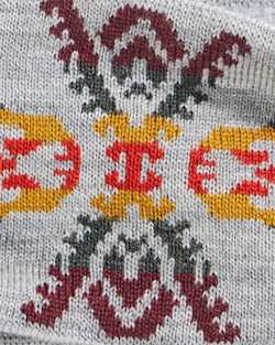 ALTERNATE VIEW OF AUTUMN BIRCH FLEECE-LINED MERINO HEADBAND IN GREY image number 2